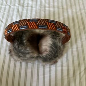 Anthropologie Brown and Gray Faux Fur Earmuffs